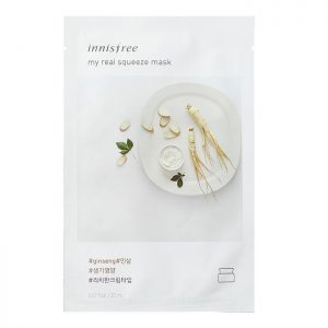 Кремовая маска для лица с экстрактом женьшеня INNISFREE My Real Squeeze Mask Ginseng