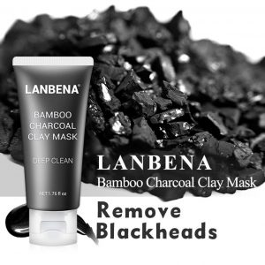 Эффективная маска для лица от черных точек Lanbena bamboo Charcoal mask,50гр